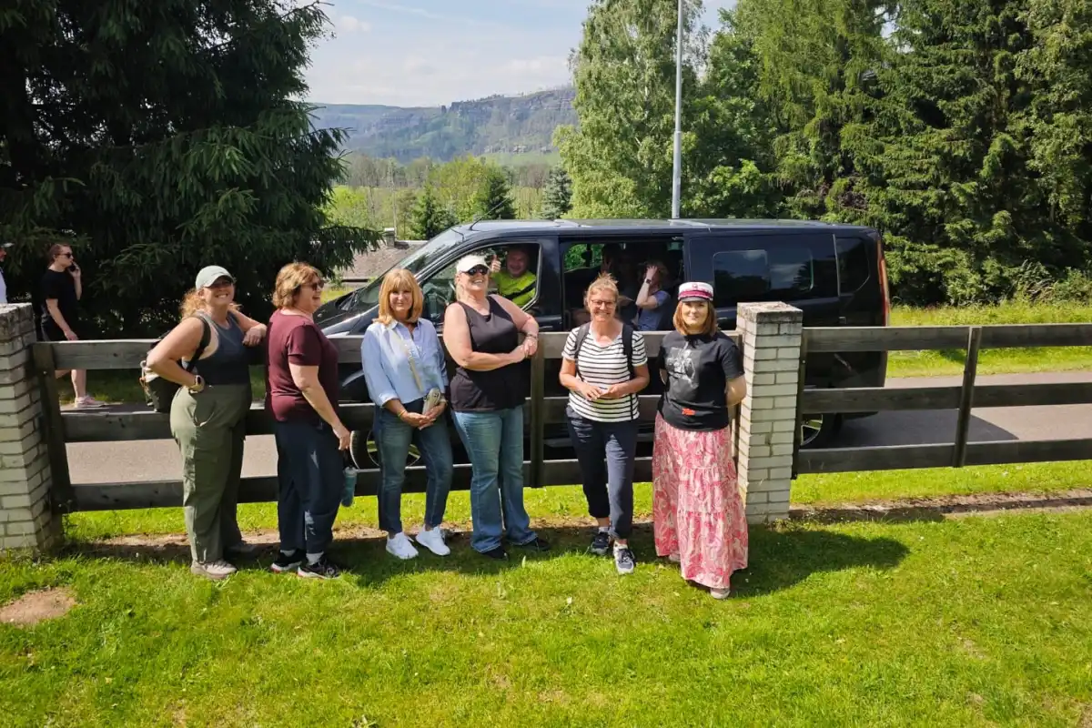 Saxon Tours transfer vehicle